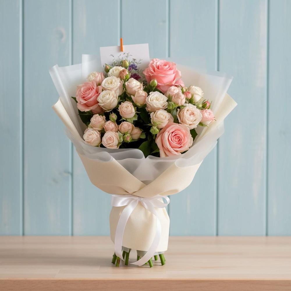 Букет цветов из: Розы в Кызыл-Озёк