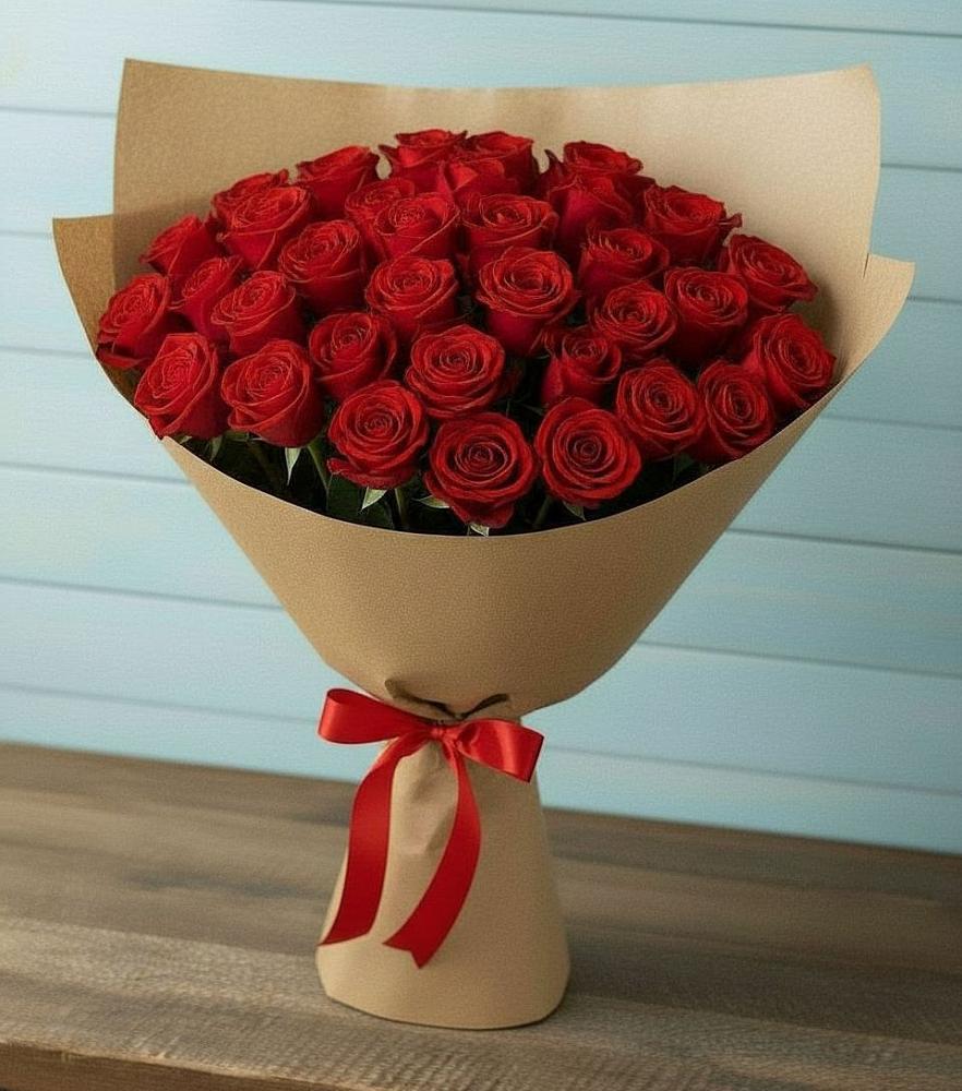 Букет Красные розы Милано в Кызыл-Озёк
